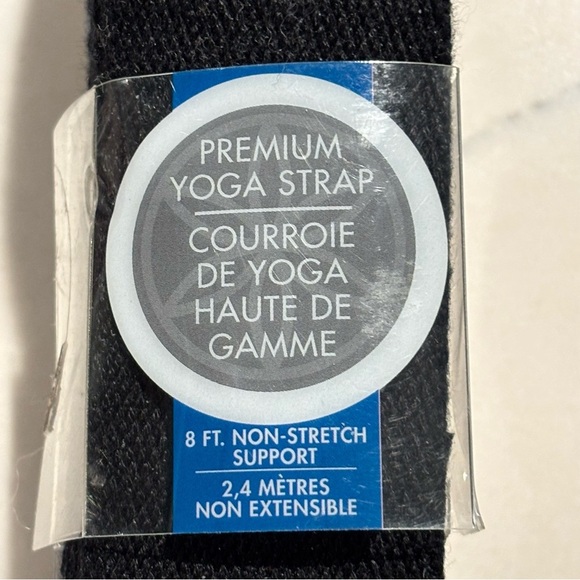 GAIAM STUDIO SELECT Black Premium Yoga Strap 8 Feet Non Stretch NEW - Picture 2 of 7